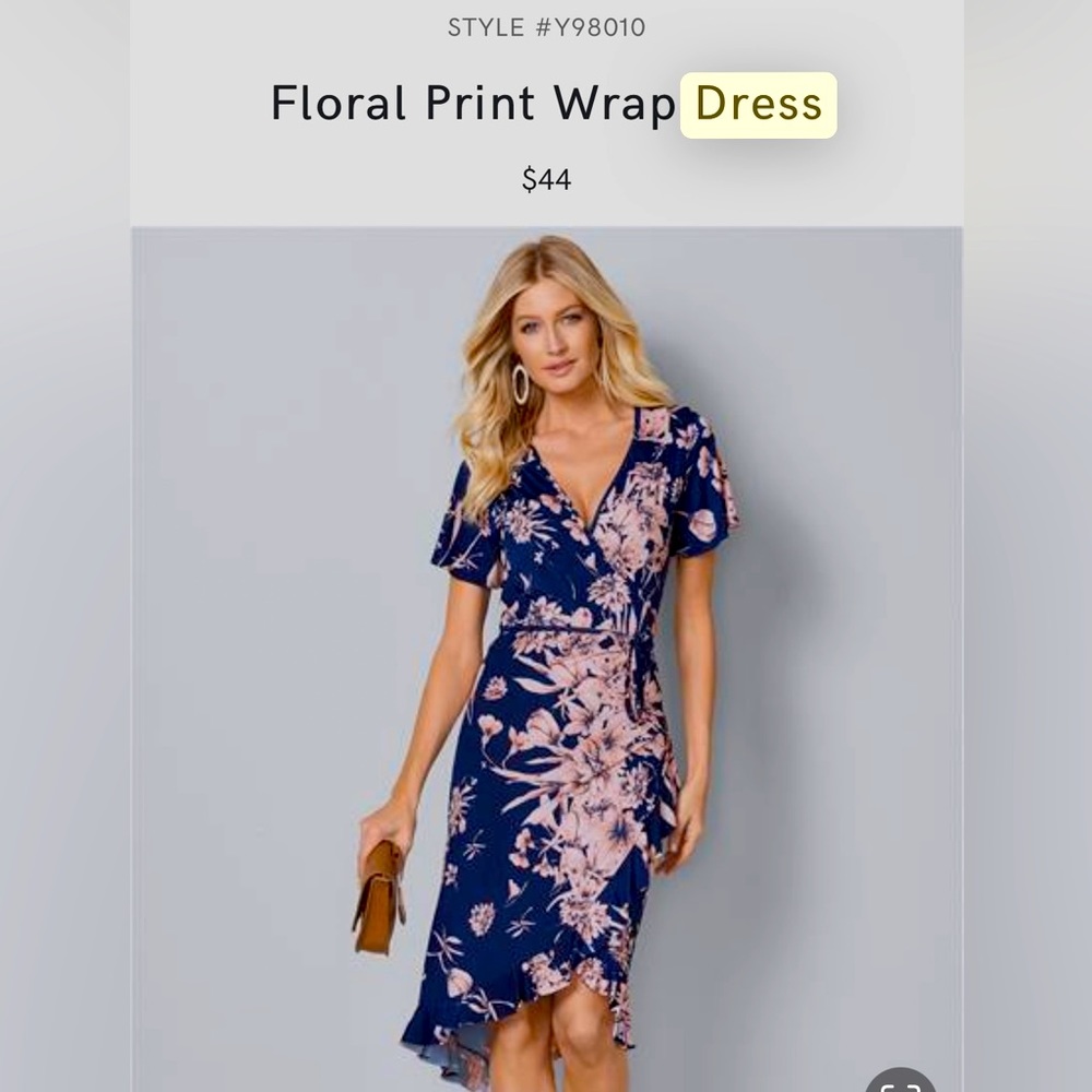 Venus floral wrap dress - Size M